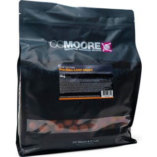 CCMoore Pro-Stim Liver Boilies 5kg 24mm
