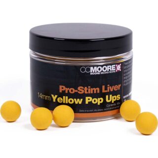 CCMoore Pro-Stim Liver Yellow Pop Ups 14mm