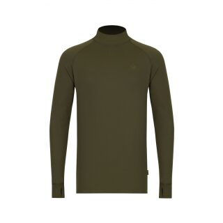 Korda Mock Neck Thermal LS Shirt Dark Olive
