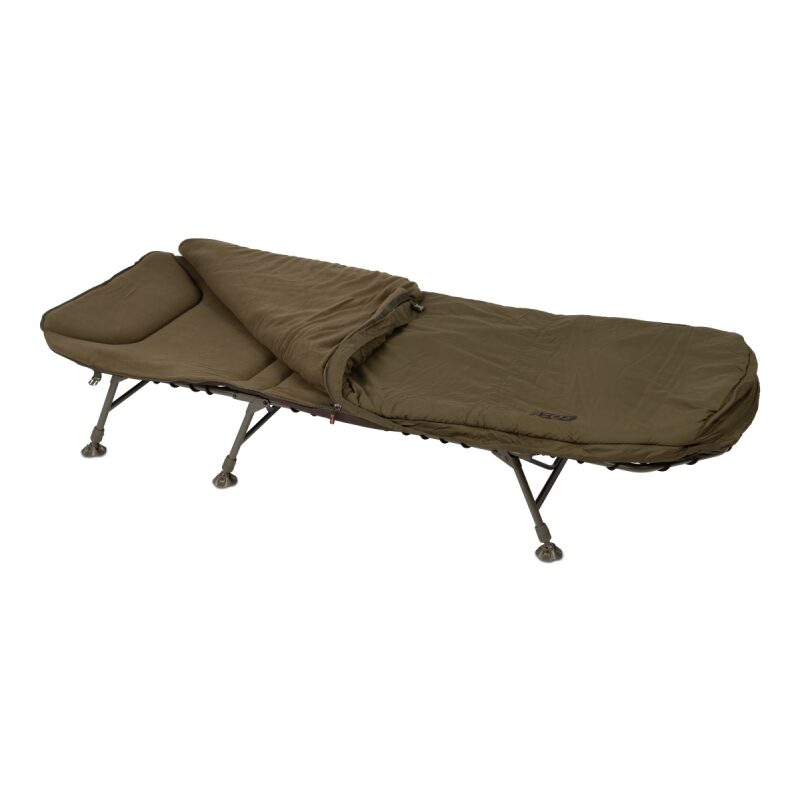 FOX EOS 1 Sac De Couchage – 88x210 Cm, 2,6 Kg, Doublure Polaire, Pour Pêche à La Carpe