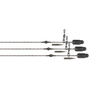 Fox Edges Naturals Heli-Clip Rigs 50lb Leadcore 3pcs