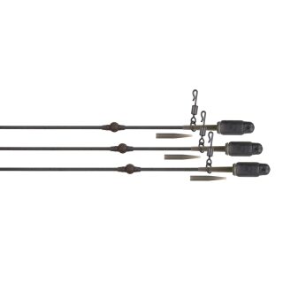 Fox Edges Tuff Tungsten Tubing Heli-Clip Rigs 3pcs