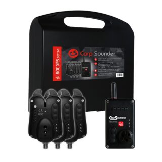 Carp Sounder ROC XRS ACC 3+1 Funkbissanzeigerset