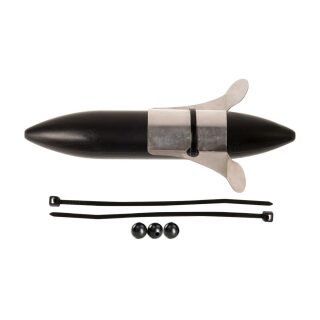 Zeck Fishing Propeller U-Float Solid Black 30g