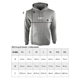 Zeck Fishing ZECK Hoodie Grey