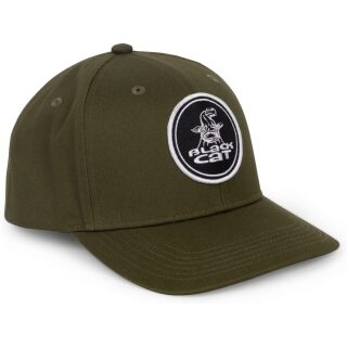 Black Cat Green Flat Peak Cap