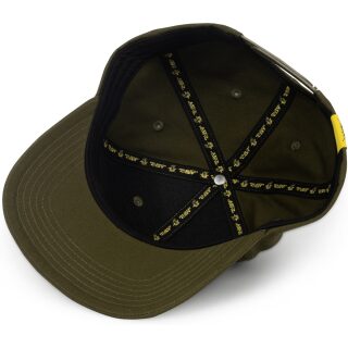 Black Cat Green Flat Peak Cap