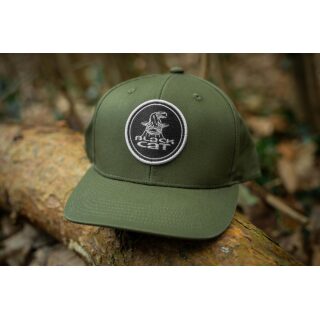 Black Cat Green Flat Peak Cap