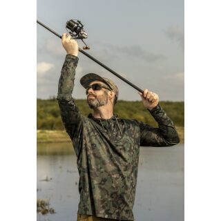 Trakker Camo UV Hooded Shirt - L
