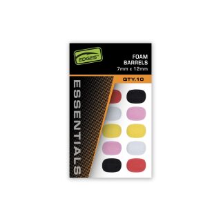 Fox Edges 7mm 12 pcs mm Foam Barrels - Mixed Colour