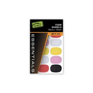 Fox Edges Foam Barrels - Mixed Colour 10 x15mm