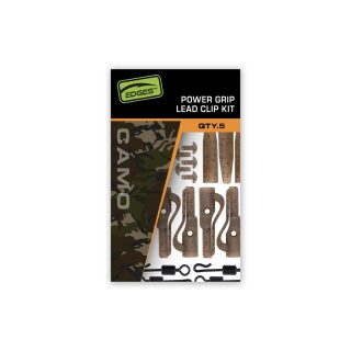 Fox Edges Camo Power Grip Lead Clip Kit