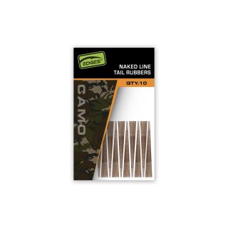 Fox Edges Camo Naked Line Tail Rubbers Size 10