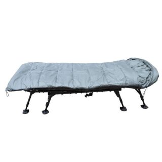 Carpline24 Set 3-teilig – Economic 6-Bein Bedchair, Schlafsack & Bedchair Bag XL