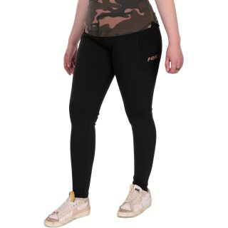 Fox Womens Black Lined Leggings S
