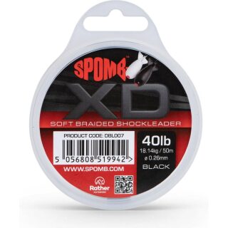 Spomb XD Shockleader Black 50 m / 40lb