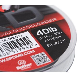 Spomb XD Shockleader Black 50 m / 40lb