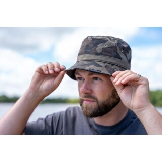 Avid Carp Distortion Bucket Hat Dark Camo