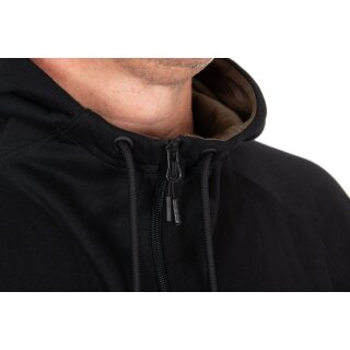 Fox Collection Zipped Hoody - Black