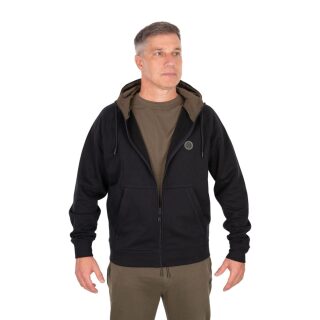 Fox Collection Zipped Hoody - Black