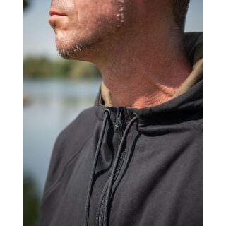 Fox Collection Zipped Hoody - Black