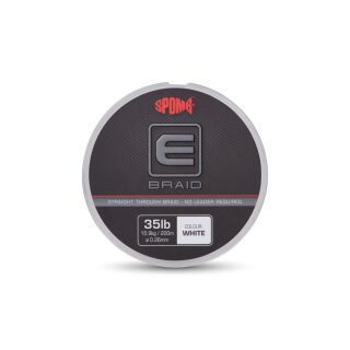 Spomb E Braid White 200m 0.26mm 35lb