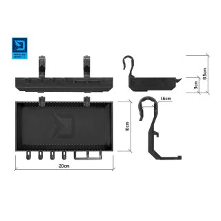 Delphin ShelfPOD Rodpod-Ablage schwarz