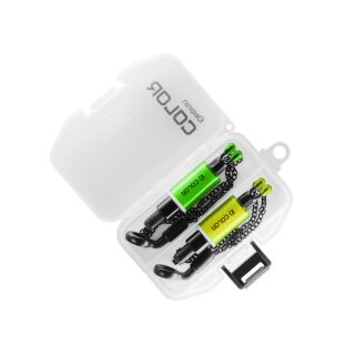 Delphin COLOR Bobbin Set / 2 Stück grün + gelb