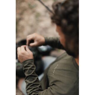 Korda Mindset Minimal LS Tee Dark Olive L
