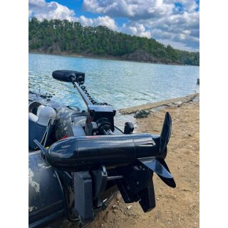 Rhino BMR GPS NxT 95 XL Shaft 24V Electric Outboard Motor black