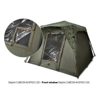 Delphin CUBICON AirSPACE C2G Bivvy Frontfenster