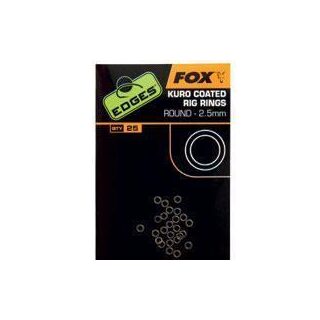 Fox - EDGES Kuro Coated Rig Rings - 2.5mm Small