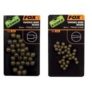 Fox - EDGES Tapered Bore Beads - 4mm