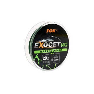 Fox - Exocet MK2 Marker Braid - 0.18mm/20lb x300m - Green