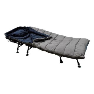 Carpline24 "Xtreme" 8-Bein Bedchair + Sleeping Bag Combo