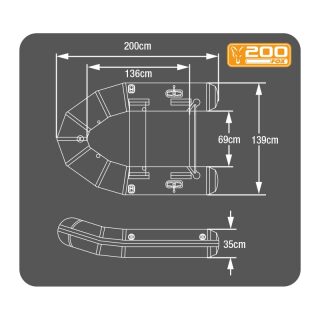 Fox - 200 Inflatable Boat 2.0m Green - Slat Floor