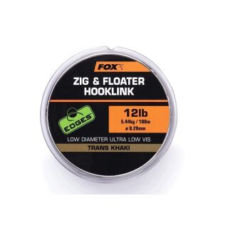 Fox - Edges Zig & Floater Hooklink 10lb - 0.26mm x100m