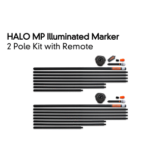 Fox - Halo Illuminated Marker Pole - 2 Pole Kit Including Remote