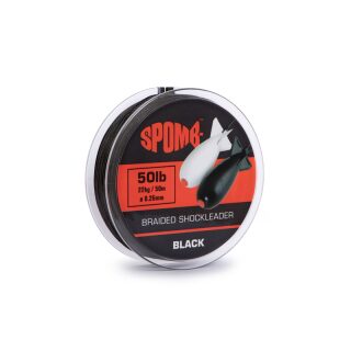 Spomb - Braided Shockleader Black 50m / 50lb