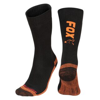 Fox - Collection Black/Orange Thermolite Long Socks Gr. 44- 47 (Sz. 10-13)