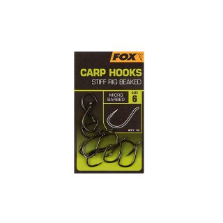 Fox - Carp Hooks Stiff Rig Beaked - Size 6