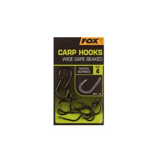 Fox - Carp Hooks Wide Gape Beaked - Size 4