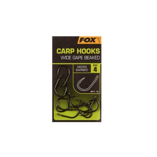 Fox - Carp Hooks Wide Gape Beaked - Size 6