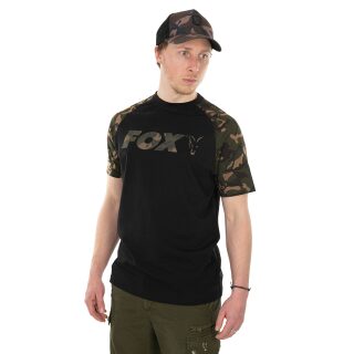 Fox - Raglan T-Shirt Black/Camo Medium