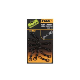 Fox - Edges Kwik Change Hook Swivels - Size 10